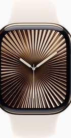 Apple Watch Series 10 GPS + Cellular 42mm Gold Titanium Case With Starlight Sport Band - M/L (MX073)