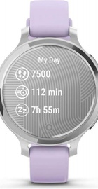 Garmin Lily 2 Active Silver with Purple Jasmine Silicone Band (010-02891-01)