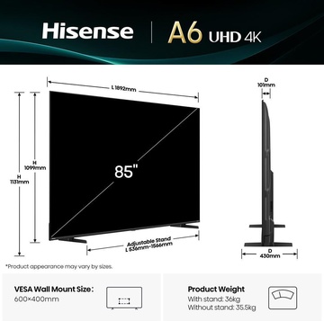 Hisense 85A6Q