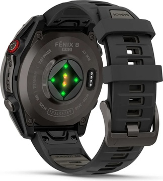 Garmin Fenix 8 Pro 47 mm AMOLED Carbon Gray DLC Titanium with Black/Pebble Gray (010-03198-00/01)