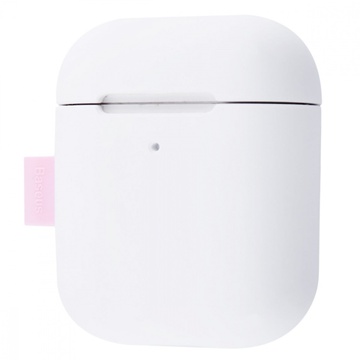 Baseus Woven Label Hook Protective Case for Airpods 1/2 White