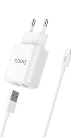 Hoco C62A Victoria 2USB 2.1А + Type-C White