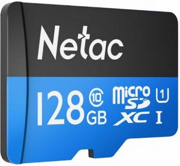 Netac 128 GB microSDXC Class 10 UHS-I + SD adapter NT02P500STN-128G-R