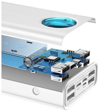 Baseus Amblight Digital Display Quick Charge 65W 30000mAh White (PPLG-A02)