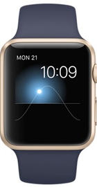 Apple Watch Sport 42mm Gold Aluminum Case Midnight Blue Sport Band (MLC72) CPO