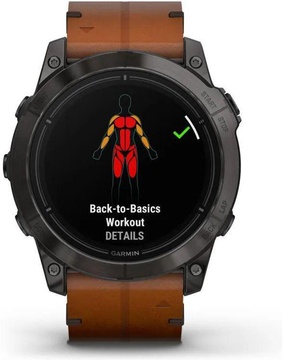 Garmin Epix Pro Gen 2 Sapphire 51mm Carbon G. DLC Tit. with Chestnut L. Band (010-02804-30)
