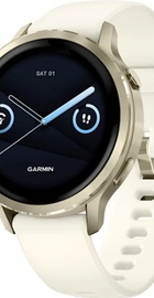 Garmin Venu 4 41 mm Lunar Gold with Bone Silicone Band (010-03013-00)
