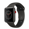 Apple Watch Edition 42mm Series 3 GPS + Cellular Gray Ceramic Case with Gray/Black Sport Band (MQM62)