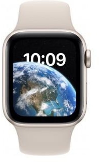 Apple Watch SE 2 GPS 40mm Starlight Aluminum Case with Starlight Sport Band (MNJP3)
