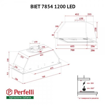 Perfelli BIET 7854 I 1200 LED
