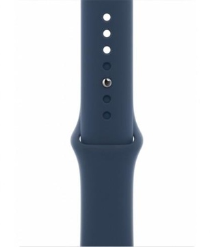Apple Watch SE 44mm Silver Aluminum Case with Abyss Blue Sport Band (MKQ43)