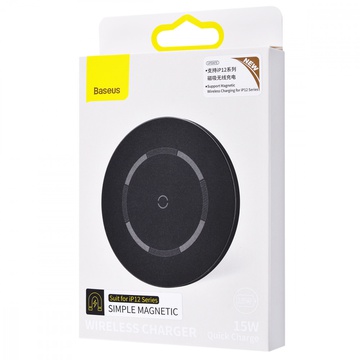 Baseus Wireless Charger Simple  Magnetic 15W (Type-C version) Black