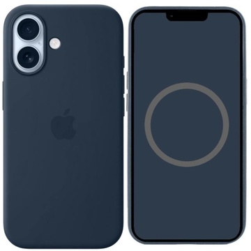 Apple iPhone 17 Silicone Case with MagSafe Midnight (high copy)