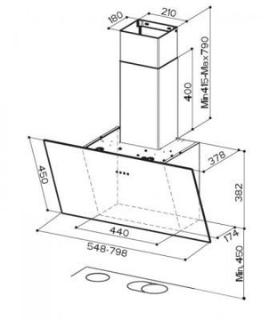 Faber Tweet EV8 LED WH A55 (330.0529.665)