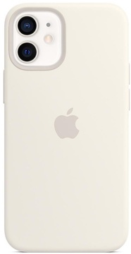 Apple iPhone 12 mini Silicone Case with MagSafe White (MHKV3) (high copy)