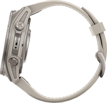 Garmin Fenix 9 43mm Titanium with Fog Gray Silicone Band (010-04761-00/01)