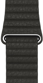 Apple Watch 42mm/44mm/45mm/46mm/49mm Charcoal Gray Leather Loop Medium (MQV62)