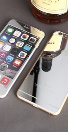 Simple Case Premium Mirror Tempered Glass Silver for iPhone 6