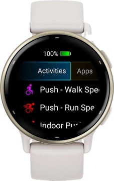 Garmin vivoactive 5 Cream Gold Aluminum Bezel with Ivory Case and Silicone Band (010-02862-11)