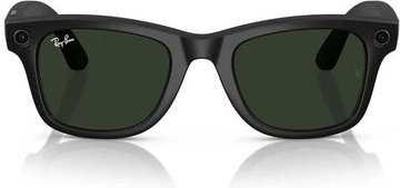 Ray-Ban Meta Wayfarer Large Matte Black/Clear to Graphite Green Transitions (RW4008 601S1M 53-22)