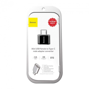 Baseus USB-C To USB OTG Adapter Black (CATOTG-01)