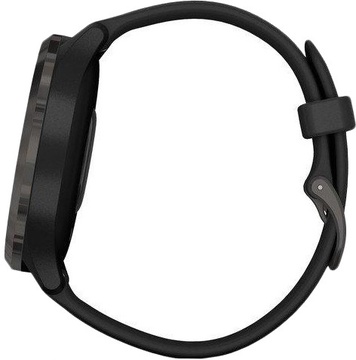 Garmin Vivomove 3 Slate Stainless Steel Bezel w. Black and Silicone B. (010-02239-01)