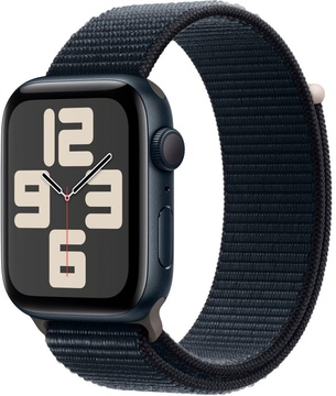 Apple Watch SE 2 GPS 44mm Midnight Aluminium Case with Midnight Sport Loop (MREA3)