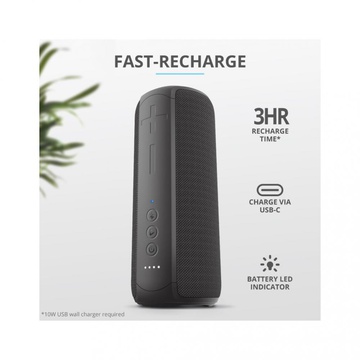 Trust Caro Max Powerful Bluetooth Wireless Speaker Black (23833)