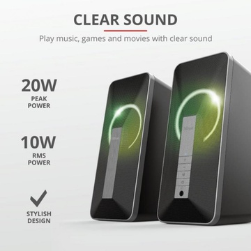 Trust Arva Illuminated Bluetooth 2.0 Speaker Set (23820)