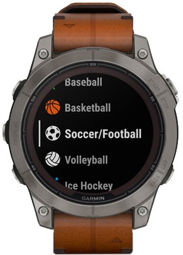 Garmin Fenix 7 Pro Sapphire Solar Titanium with Chestnut L. Band (010-02777-30)