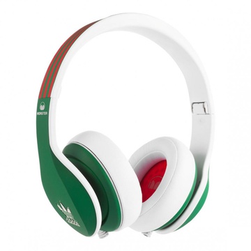 Monster Adidas Originals Limited Over-Ear Green and Red over White