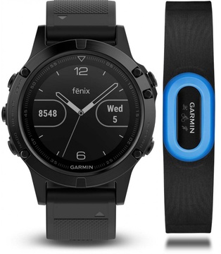Garmin Fenix 5 Sapphire - Performer Bundle - Black with black band (010-01688-32)