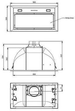 Falmec BUILT IN MAX EVO 50 WHITE (CBIN50.E10#ZZZB460F)