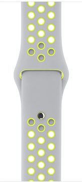Apple Watch Nike+ 42mm Series 2 Silver Aluminum Case with Flat Silver/Volt Nike Sport Band (MNYQ2)