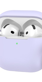 AhaStyle Colorful Silicone Case for Airpods 4 Lavender