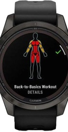Garmin Fenix 7S Pro Sapphire Solar Carbon G. DLC Tit. with Black Band (010-02776-10/11/54)