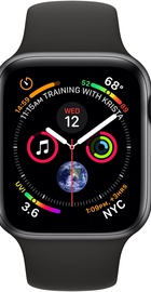 Apple Watch Series 4 GPS 40mm Space Gray Aluminum Case with Black Sport Band (MU662)