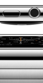 Apple Watch 38mm Stainless Steel Case with Black Classic Buckle (MJ312)