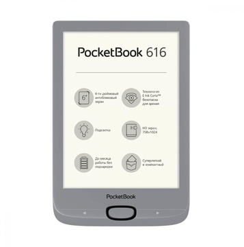 Pocketbook 616 Basic Lux 2 Matte Silver PB616-S-CIS