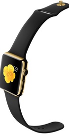 Apple Watch Edition 38mm 18-Karat Yellow Gold Case with Black Sport Band (MKL52)