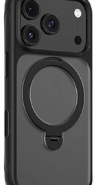 Blueo Skin Friendly Stain & Slip Resistant Magnetic Case iPhone 18 Pro / 17 Pro Black