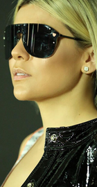 HBK Sexy Luxury Rimless Sunglasses Mirror (c4 black/grey)