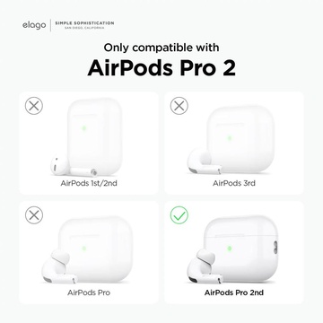 Elago Silicone Hang Case Lavender for Airpods Pro 2nd Gen (EAPP2SC-HANG-LV)