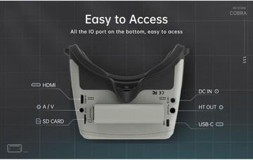 SKYZONE Окуляри FPV Cobra X V4 Diversity 5GHz with DVR (COBRAX5G)