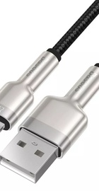 Кабель Baseus Cafule Metal Lightning 2.4A (0,25m) (black) (CALJK-01)