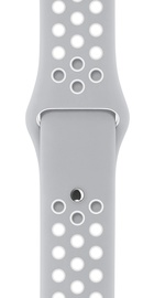 Apple Watch Nike+ 38mm Series 2 Silver Aluminum Case with Flat Silver/White Nike Sport Band (MNNQ2)