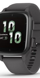 Garmin Venu Sq 2 Slate Aluminum Bezel with Shadow Gray Case and Silicone Band (010-02701-00/10)