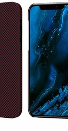 Pitaka MagEZ Case Plain for iPhone 12 Pro Max Black/Red (KI1204PM)