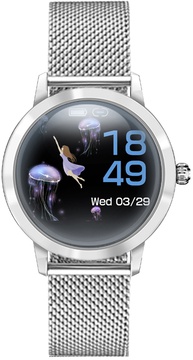 Linwear LW10 Metal с пульсометром и мониторингом сна (Серебристый)