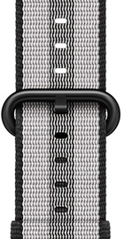 Apple Watch 42mm/44mm/45mm/46mm/49mm Black Stripe Woven Nylon (MQVR2)